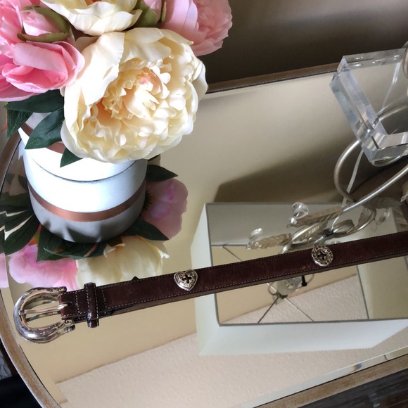 Vintage BRIGHTON Brown Genuine Leather Western Belt - Picture 5 of 8